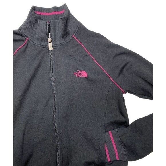 Womens North Face Back Pink Raglan Sleeve Zip Front Jacket Sz Medium - Picture 4 of 9